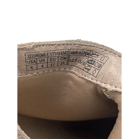 Vionic GREIGE Ankle Boots 322 BROMLEY Suede Faux Snake Size 6 TAN Booties - Picture 7 of 10